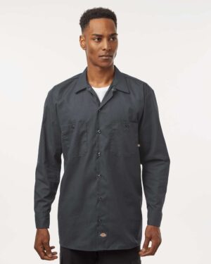 Dickies Men's Industrial Long Sleeve Work Shirt - Image 10