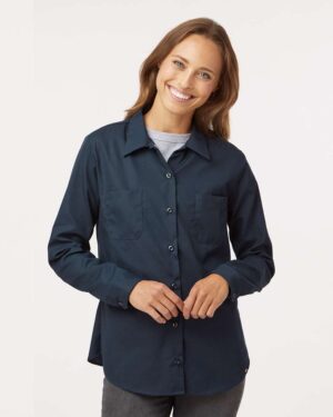 Dickies Women's Long Sleeve Industrial Work Shirt - Image 10