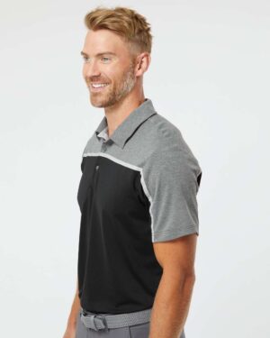 Adidas Men's Ultimate Colorblocked Polo - Image 5