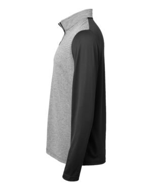 Adidas Men's Ultimate365 Heather Block Print Quarter-Zip Pullover - Image 3