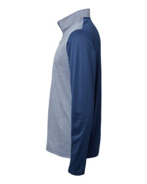 Adidas Men's Ultimate365 Heather Block Print Quarter-Zip Pullover - Image 9