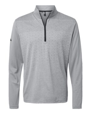 Adidas Men's Ultimate365 Heather Block Print Quarter-Zip Pullover - Image 13