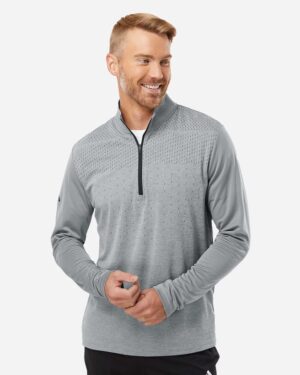 Adidas Men's Ultimate365 Heather Block Print Quarter-Zip Pullover - Image 16