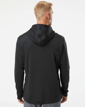 Adidas Men's Textured Mixed Media Midweight Hooded Sweatshirt - Image 6