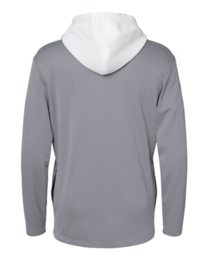 Adidas Men's Textured Mixed Media Midweight Hooded Sweatshirt - Image 14