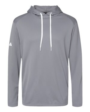 Adidas Men's Textured Mixed Media Midweight Hooded Sweatshirt - Image 13