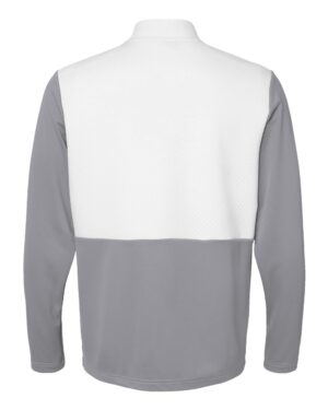 Adidas Men's Textured Mixed Media Quarter-Zip Pullover - Image 14