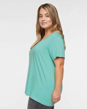 LAT Women's Curvy Collection Fine Jersey Tee - Image 56
