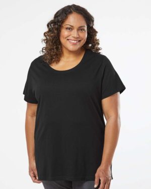 LAT Women's Curvy Collection Fine Jersey Tee - Image 19