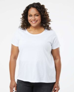 LAT Women's Curvy Collection Fine Jersey Tee - Image 25