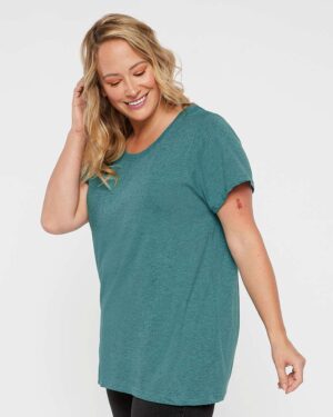 LAT Women's Curvy Collection Fine Jersey Tee - Image 77