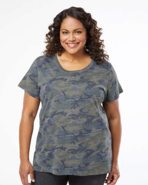 LAT Women's Curvy Collection Fine Jersey Tee - Image 82