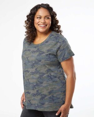 LAT Women's Curvy Collection Fine Jersey Tee - Image 83