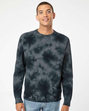 Independent Trading Co. Unisex Midweight Tie-Dyed Crewneck Sweatshirt - Image 10