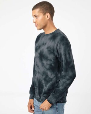 Independent Trading Co. Unisex Midweight Tie-Dyed Crewneck Sweatshirt - Image 11