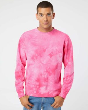 Independent Trading Co. Unisex Midweight Tie-Dyed Crewneck Sweatshirt - Image 40