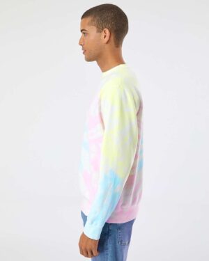 Independent Trading Co. Unisex Midweight Tie-Dyed Crewneck Sweatshirt - Image 47