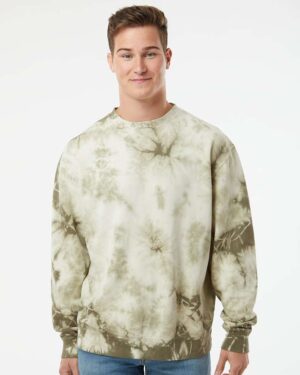 Independent Trading Co. Unisex Midweight Tie-Dyed Crewneck Sweatshirt - Image 34