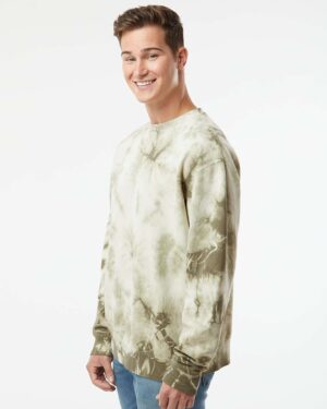Independent Trading Co. Unisex Midweight Tie-Dyed Crewneck Sweatshirt - Image 35