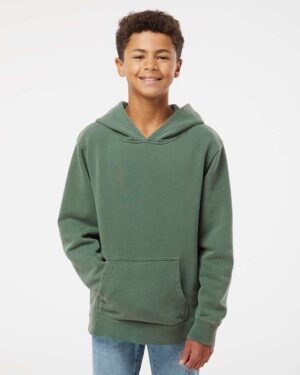 Independent Trading Co. Youth Midweight Pigment-Dyed Hooded Sweatshirt - Image 4
