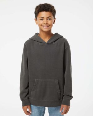 Independent Trading Co. Youth Midweight Pigment-Dyed Hooded Sweatshirt - Image 10