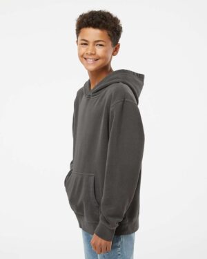 Independent Trading Co. Youth Midweight Pigment-Dyed Hooded Sweatshirt - Image 11