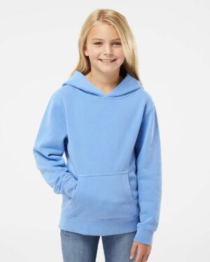 Independent Trading Co. Youth Midweight Pigment-Dyed Hooded Sweatshirt - Image 16
