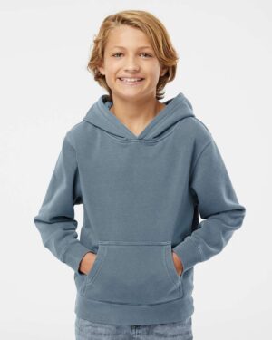 Independent Trading Co. Youth Midweight Pigment-Dyed Hooded Sweatshirt - Image 46