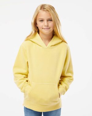 Independent Trading Co. Youth Midweight Pigment-Dyed Hooded Sweatshirt - Image 52
