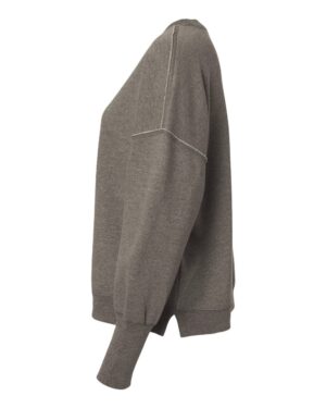 MV Sport Women's Sueded Fleece Crewneck Sweatshirt - Image 3