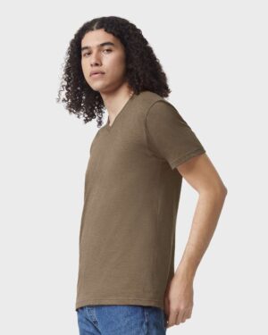 American Apparel Unisex CVC V-Neck Tee - Image 17