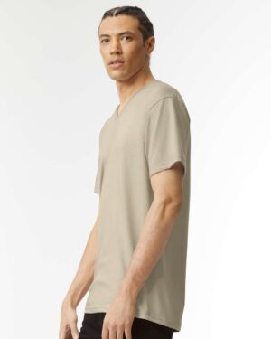 American Apparel Unisex CVC V-Neck Tee - Image 53