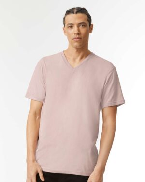 American Apparel Unisex CVC V-Neck Tee - Image 22