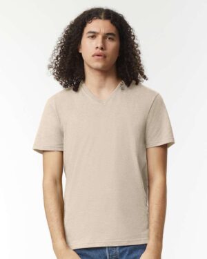 American Apparel Unisex CVC V-Neck Tee - Image 28
