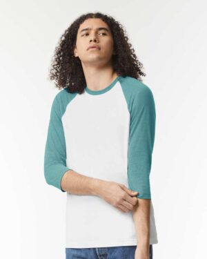 American Apparel Unisex CVC Three-Quarter Sleeve Tee - Image 46