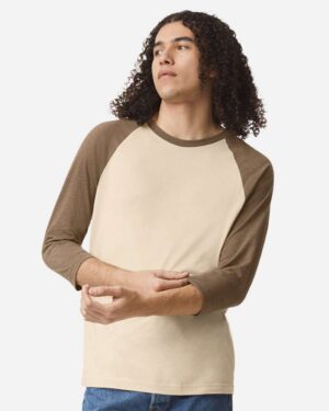 American Apparel Unisex CVC Three-Quarter Sleeve Tee - Image 10