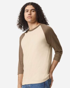 American Apparel Unisex CVC Three-Quarter Sleeve Tee - Image 11