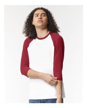 American Apparel Unisex CVC Three-Quarter Sleeve Tee - Image 28