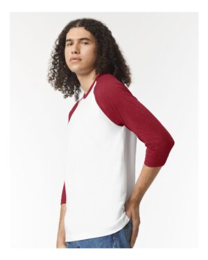 American Apparel Unisex CVC Three-Quarter Sleeve Tee - Image 29
