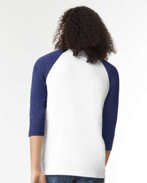 American Apparel Unisex CVC Three-Quarter Sleeve Tee - Image 36