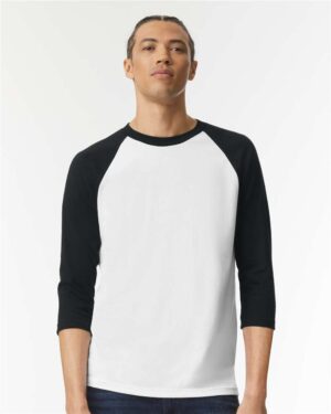 American Apparel Unisex CVC Three-Quarter Sleeve Tee - Image 22