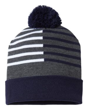 CAP AMERICA USA-Made Half Color Beanie - Image 3