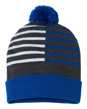 CAP AMERICA USA-Made Half Color Beanie - Image 4