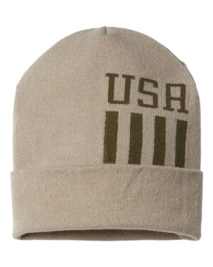CAP AMERICA USA-Made Patriotic Cuffed Beanie - Image 3