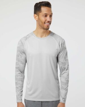 Paragon Unisex Cayman Performance Camo Colorblocked Long Sleeve T-Shirt - Image 4