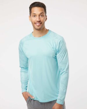 Paragon Unisex Cayman Performance Camo Colorblocked Long Sleeve T-Shirt - Image 10