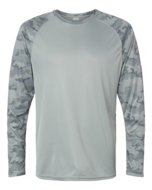 Paragon Unisex Cayman Performance Camo Colorblocked Long Sleeve T-Shirt - Image 25