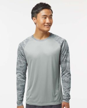 Paragon Unisex Cayman Performance Camo Colorblocked Long Sleeve T-Shirt - Image 28