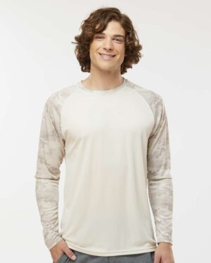 Paragon Unisex Cayman Performance Camo Colorblocked Long Sleeve T-Shirt - Image 52