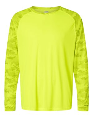 Paragon Unisex Cayman Performance Camo Colorblocked Long Sleeve T-Shirt - Image 43